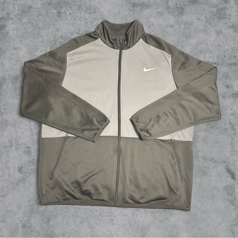 Men's Nike Tech Varsity Jacket Grey Zippered XL